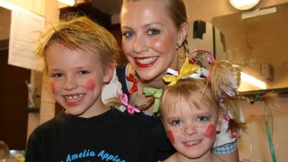 Laura Hamilton with Amelia Appleby Students